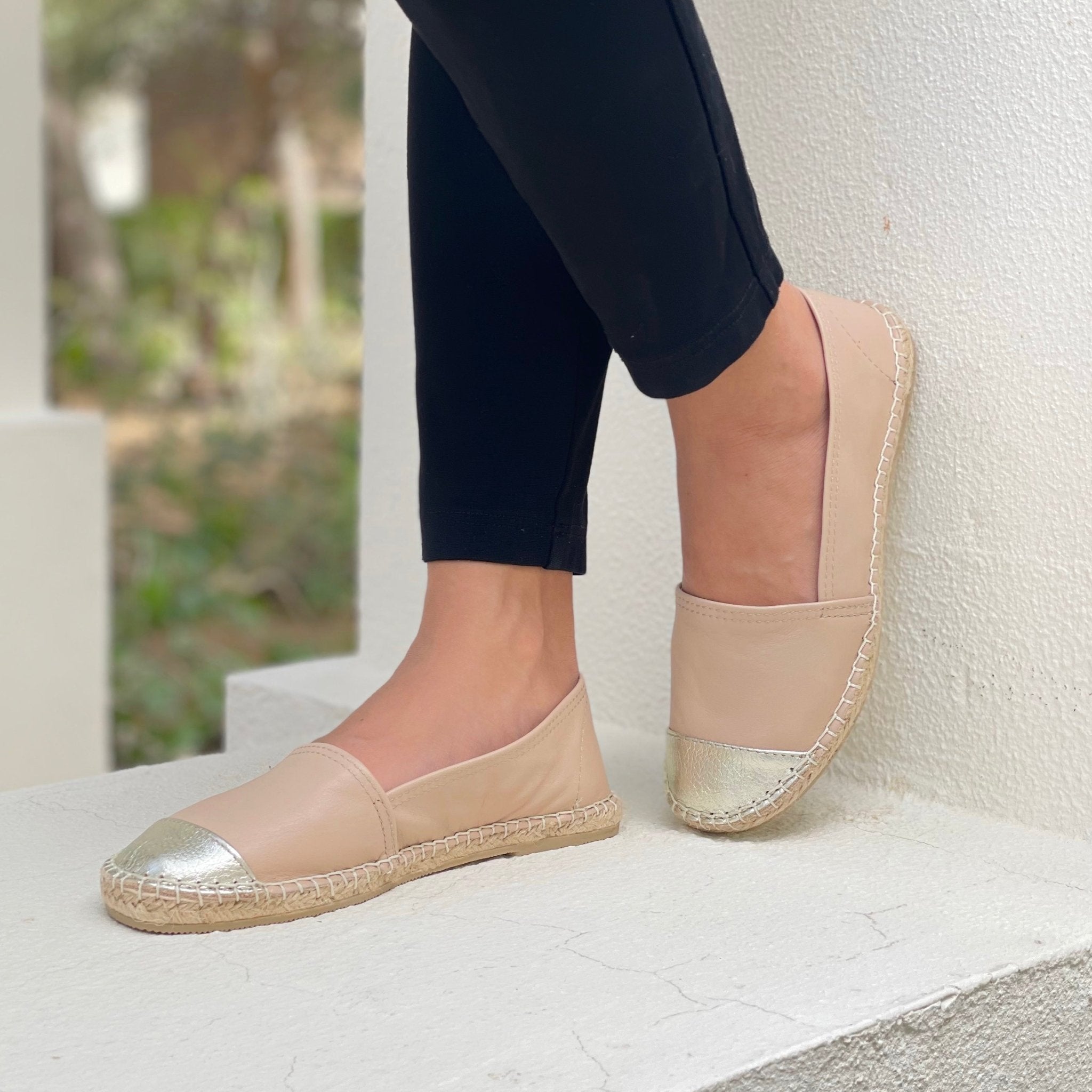 Espadrillas classiche color champagne sabbia